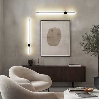 Moderní LED Nástěnné Svítidlo | Kolekce Saber Černé