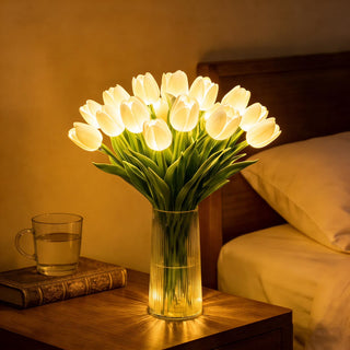 Světelná dekorace romantické tulipány LED pro dekoraci ložnice