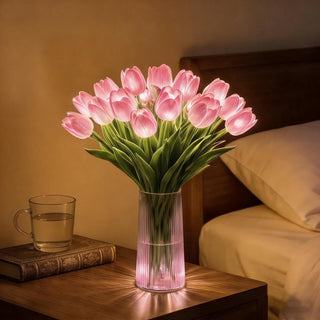 Světelná dekorace romantické tulipány LED pro dekoraci ložnice