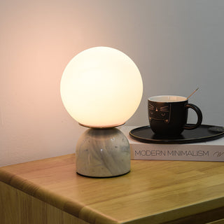 Vnitřní Moderní Stolní Lampa | Dekorativní Mramorový Koule Design