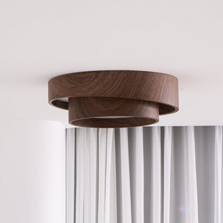 LED Stropní Svítidlo Z Ořechu | Moderní LED Lampa