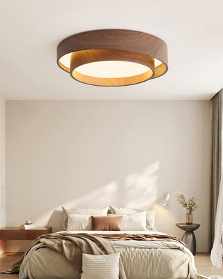 LED Stropní Svítidlo Z Ořechu | Moderní LED Lampa