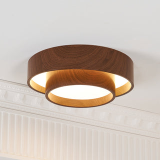 LED Stropní Svítidlo Z Ořechu | Moderní LED Lampa