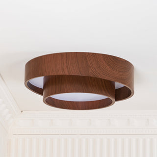 LED Stropní Svítidlo Z Ořechu | Moderní LED Lampa