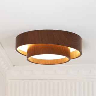 LED Stropní Svítidlo Z Ořechu | Moderní LED Lampa