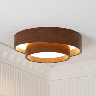 LED Stropní Svítidlo Z Ořechu | Moderní LED Lampa
