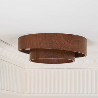 LED Stropní Svítidlo Z Ořechu | Moderní LED Lampa