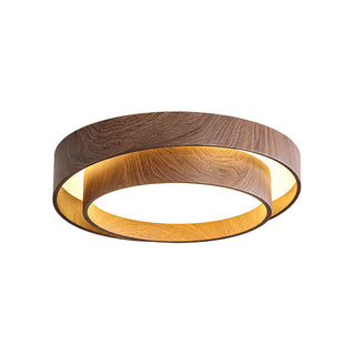 LED Stropní Svítidlo Z Ořechu | Moderní LED Lampa