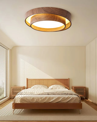 LED Stropní Svítidlo Z Ořechu | Moderní LED Lampa
