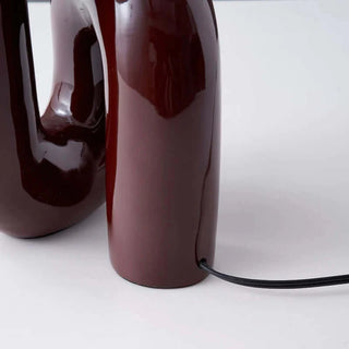 Wewnętrzna nowoczesna lampa stołowa | Zakrzywione neotonowe światło