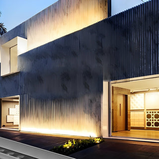 Venkovní LED nástěnné omývací svítidlo moderní černé