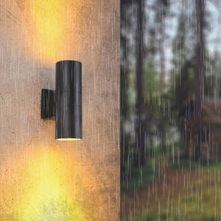 Venkovní nástěnná LED lampa moderní cylindr