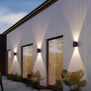 Venkovní nástěnné LED světlo černé moderní