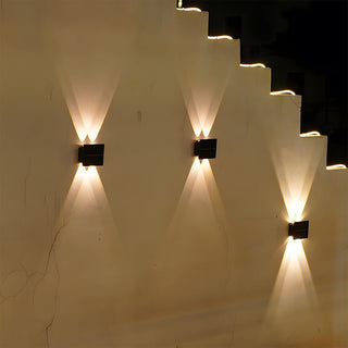 Venkovní nástěnné LED světlo černé moderní