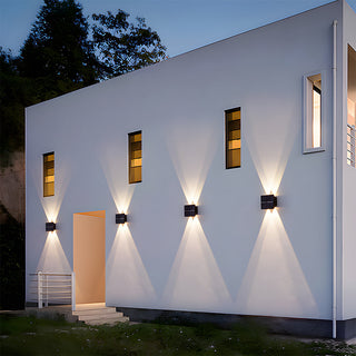 Venkovní nástěnné LED světlo černé moderní