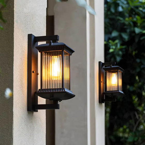 Applique murale extérieure, lanterne moderne LED