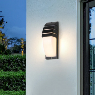 Outdoor wall lamp modern black facade LED