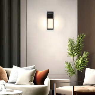 Outdoor wall lamp modern black facade LED