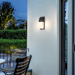 Outdoor wall lamp modern black facade LED