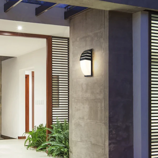 Outdoor wall lamp modern black facade LED
