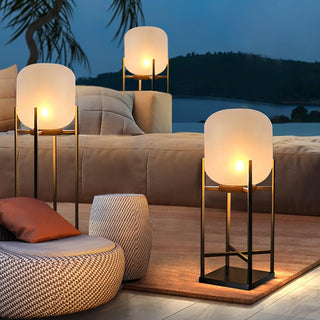 Venkovní solární podlahová lampa minimalistická