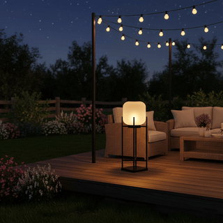 Venkovní solární podlahová lampa minimalistická