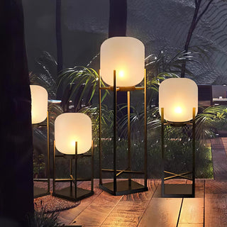 Venkovní solární podlahová lampa minimalistická