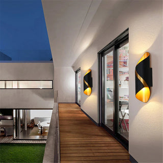 Venkovní a Vnitřní Nástěnné Svítidlo | Moderní Šroubovitá LED Lampa