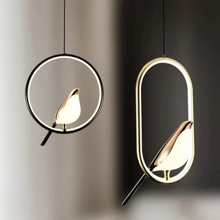 Závěsná lampa LED moderní dekorativní pták