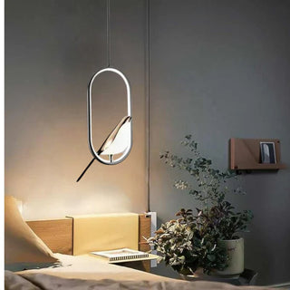 Závěsná lampa LED moderní dekorativní pták