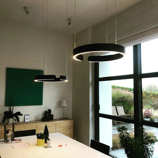 Závěsná lampa LED moderní kruhová minimalistická