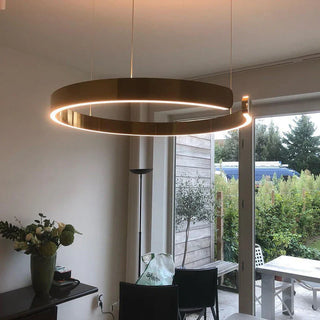 Závěsná lampa LED moderní kruhová minimalistická