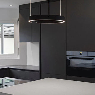 Závěsná lampa LED moderní kruhová minimalistická