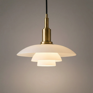 Závěsná lampa LED vrstvená minimalistická
