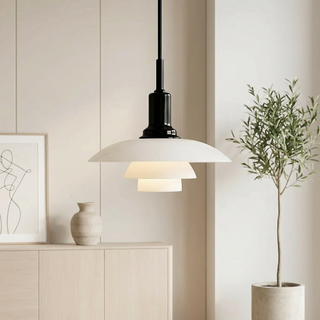 Závěsná lampa LED vrstvená minimalistická