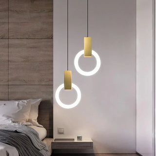 Závěsná lampa moderní LED kruhový