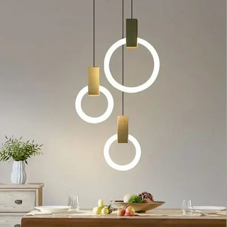 Závěsná lampa moderní LED kruhový