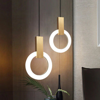 Závěsná lampa moderní LED kruhový