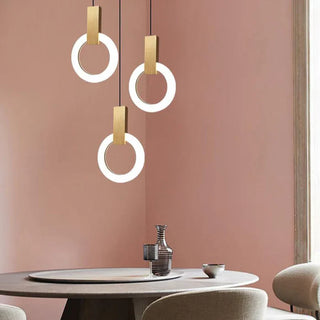 Závěsná lampa moderní LED kruhový