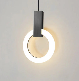 Závěsná lampa moderní LED kruhový
