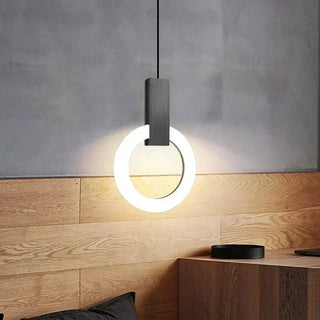 Závěsná lampa moderní LED kruhový
