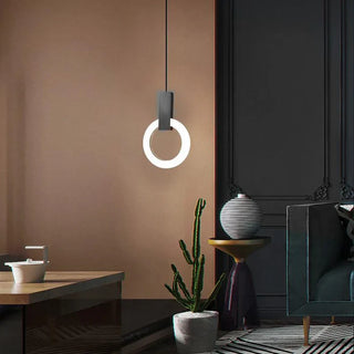 Závěsná lampa moderní LED kruhový