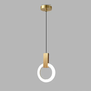 Závěsná lampa moderní LED kruhový