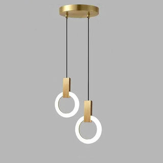 Závěsná lampa moderní LED kruhový