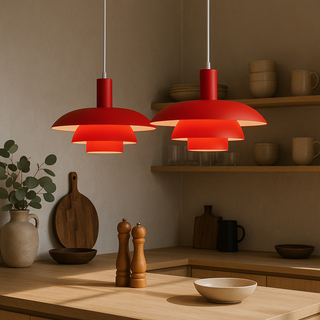 Závěsná lampa nordic moderní vrstvená minimalistická
