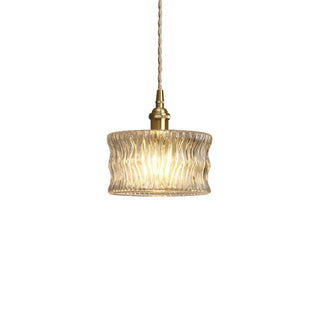 Závěsná lampa vintage drážkovaná dekorativní
