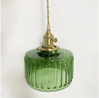 Závěsná lampa vintage drážkovaná dekorativní