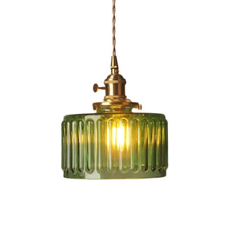 Závěsná lampa vintage drážkovaná dekorativní