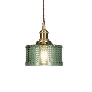Závěsná lampa vintage drážkovaná dekorativní