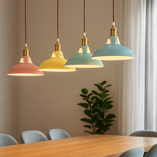 Závěsná lampa vintage kopulová industriální